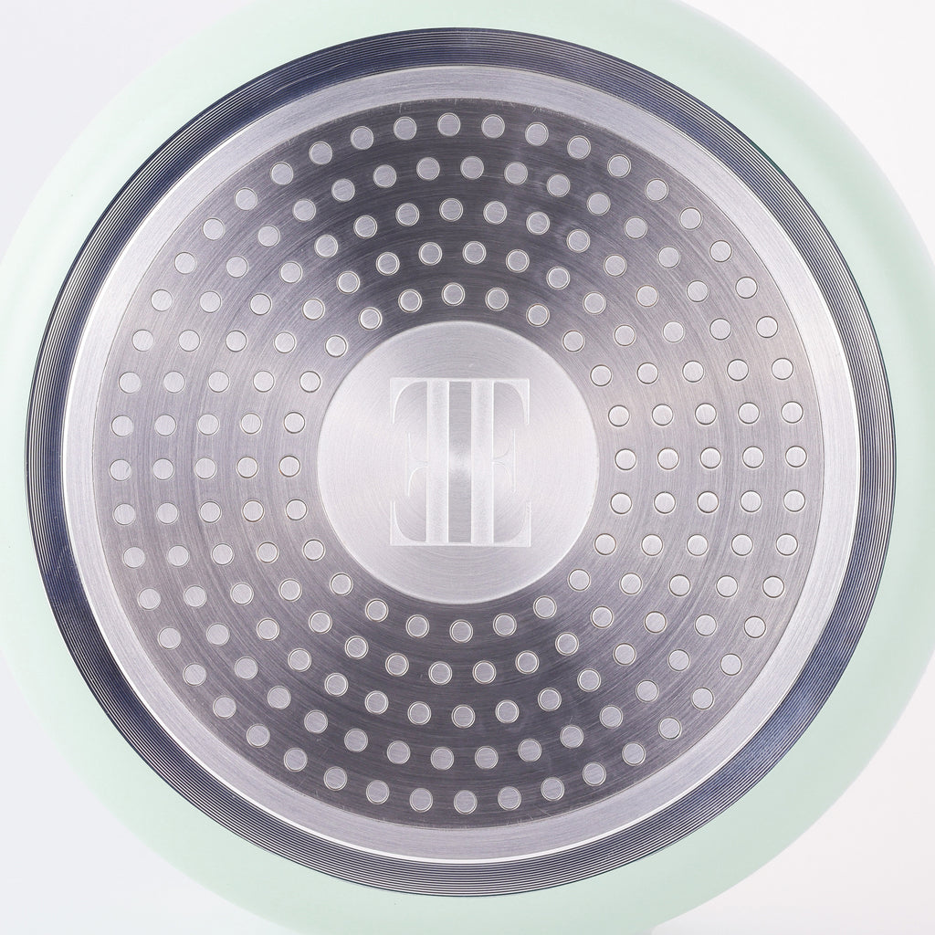 ELLE Home 6 Piece Saucepan Set – Ceramic Non-Stick Induction Cookware, Glacier