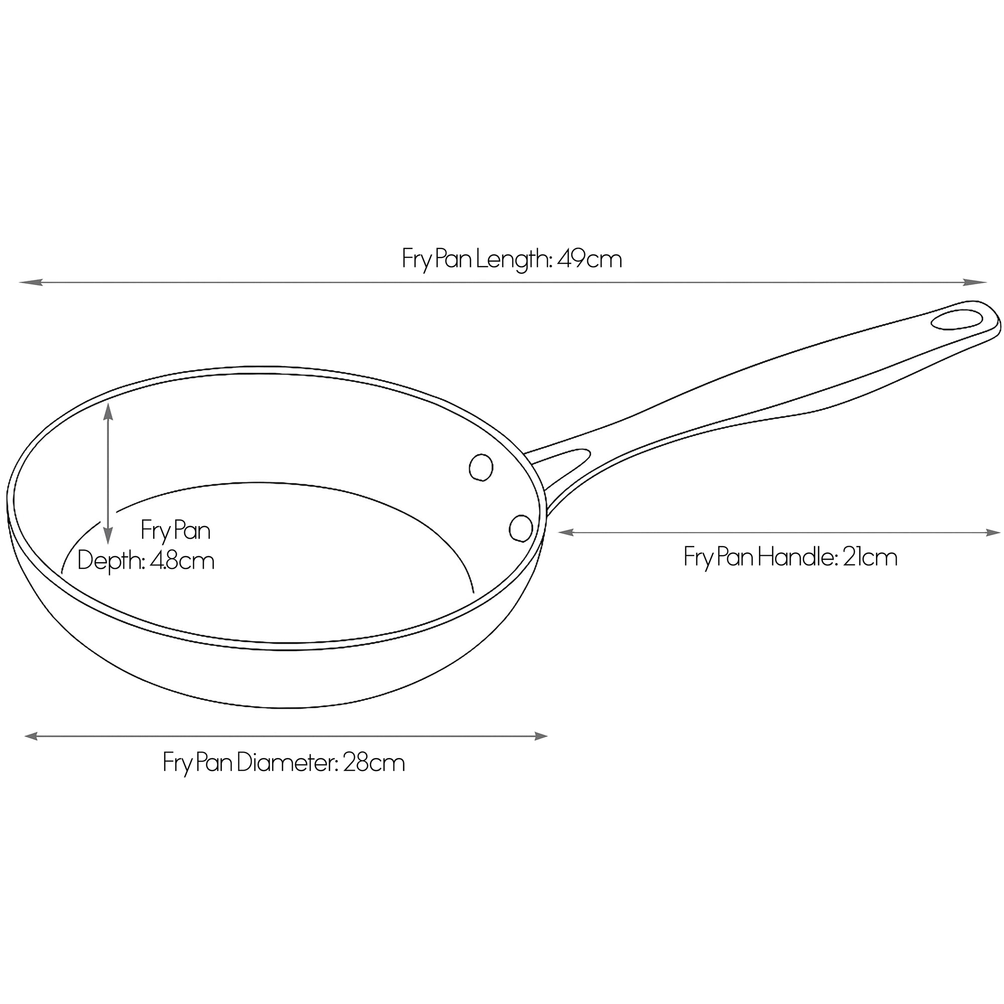 ELLE Home Helene Ceramic Non-Stick Frypan Set – 3pc Induction Cookware, Apricot
