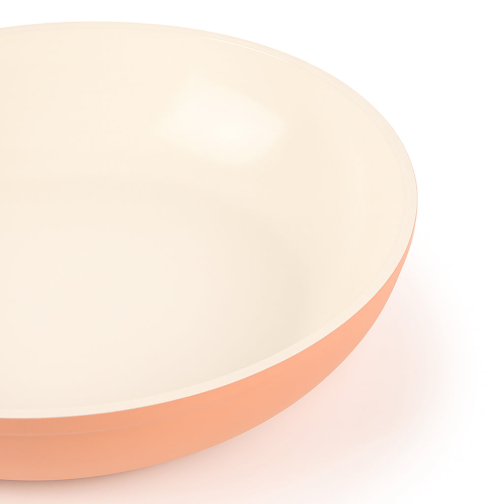 ELLE Home Helene Ceramic Non-Stick Frypan Set – 3pc Induction Cookware, Apricot