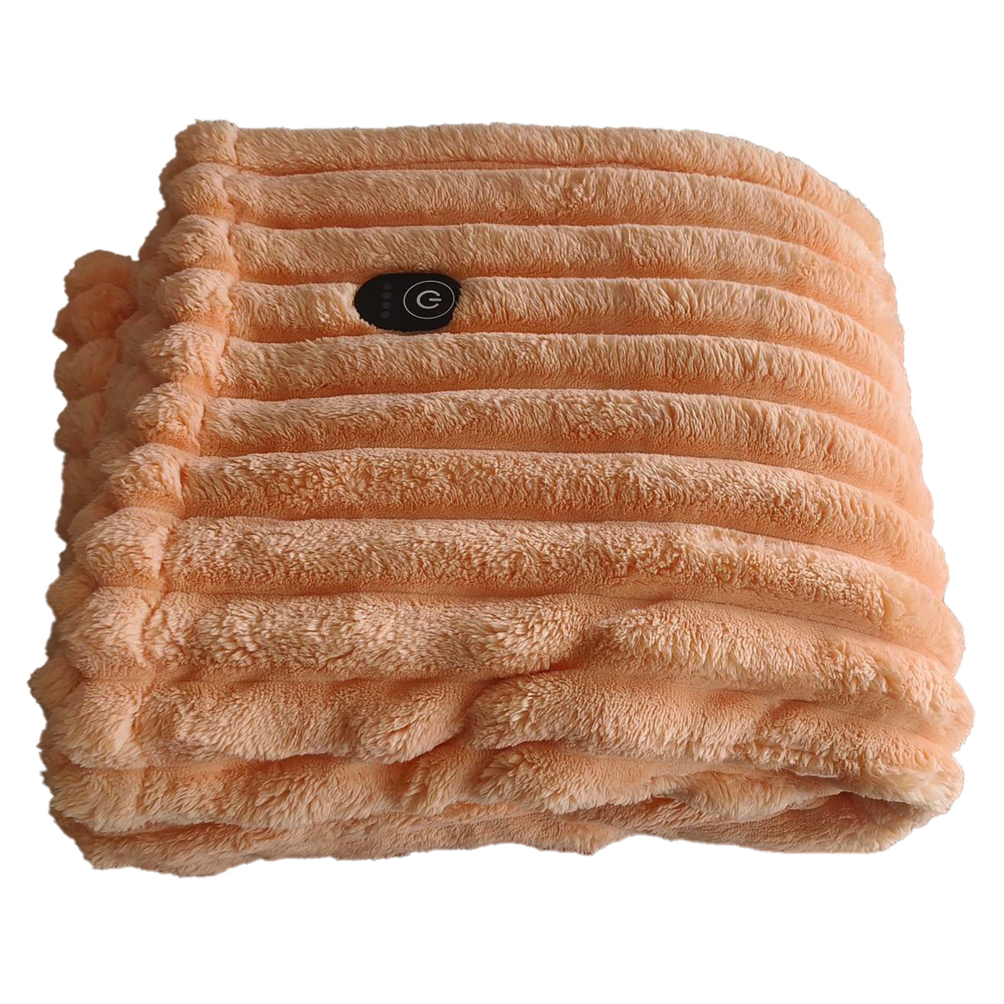 ELLE Heated Throw Blanket – Apricot Wash