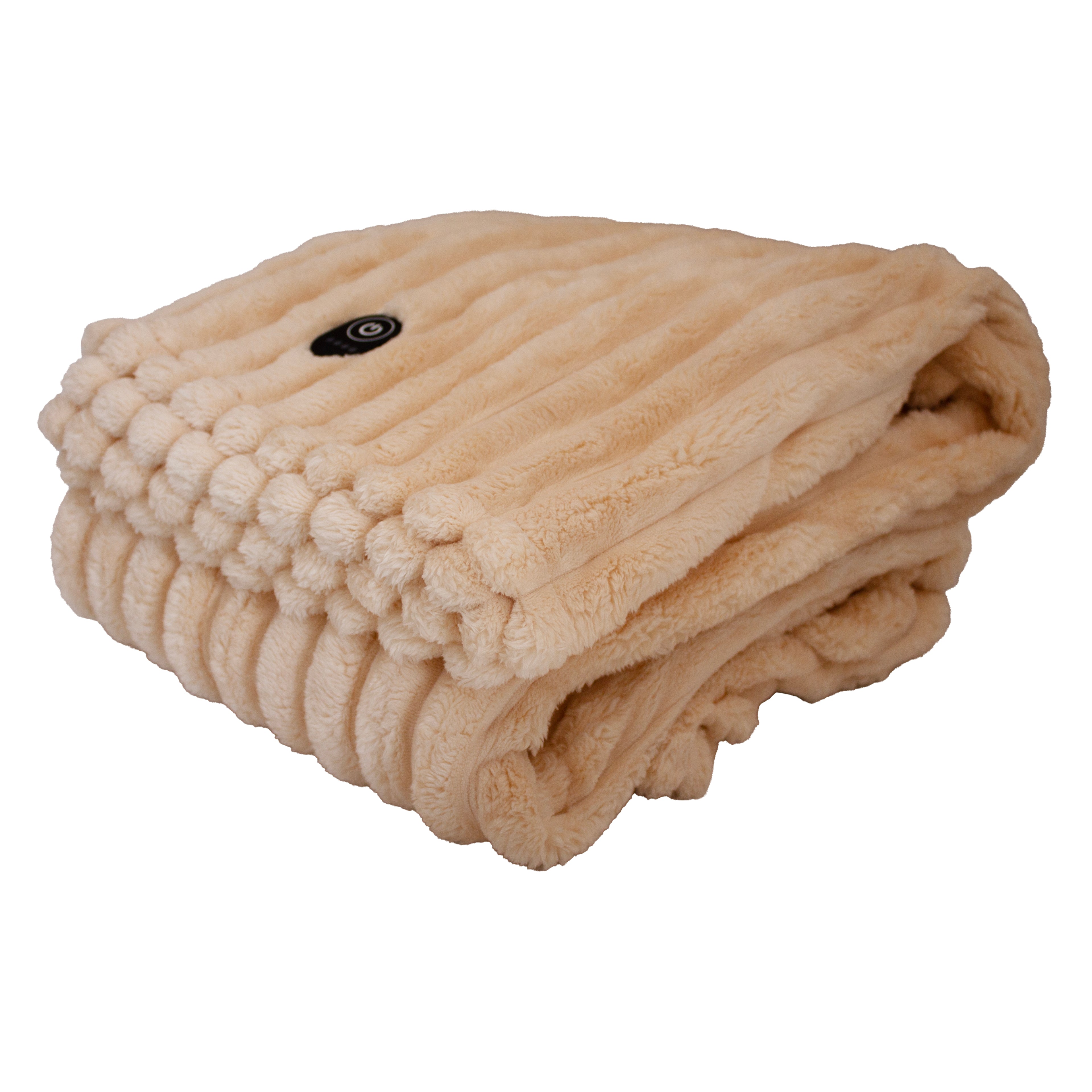 ELLE Heated Throw Blanket – Vanilla Cream